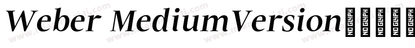 Weber MediumVersion字体转换